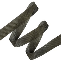 Окантовочная лента-бейка, цвет Тёмно-Серый 22мм (на отрез)  в Рубцовске