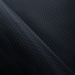 Ткань Оксфорд 300D PU Рип-Стоп СОТЫ, цвет Черный (на отрез)  в Рубцовске