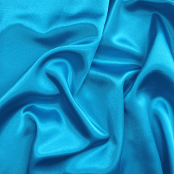 *Ткань Атлас-сатин, цвет Голубой (на отрез)  в Рубцовске