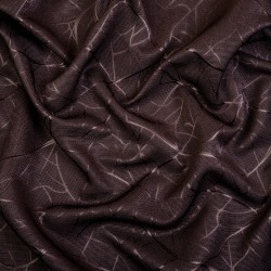 Ткань Блэкаут для штор &quot;Ледовое тиснение цвет Темно-Коричневый&quot; (на отрез)  в Рубцовске