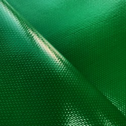 Ткань ПВХ 600 гр/м2 плотная, Зелёный (Ширина 150см), на отрез  в Рубцовске