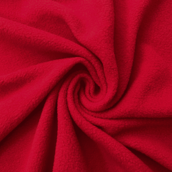 Флис Односторонний 130 гр/м2, цвет Красный (на отрез)  в Рубцовске