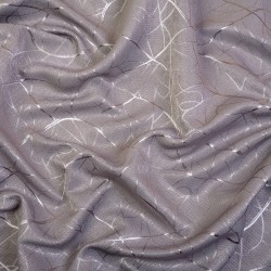 Ткань Блэкаут для штор светозатемняющая 75% &quot;Ледовое тиснение цвет Серый&quot; (на отрез)  в Рубцовске