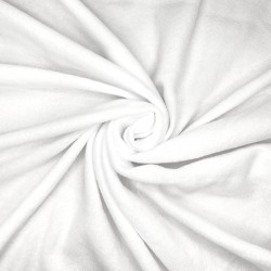 Флис Односторонний 130 гр/м2, цвет Белый (на отрез)  в Рубцовске
