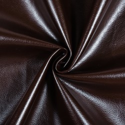 Ткань Дерматин (Кожзам) для мебели, цвет Темно-Коричневый (на отрез)  в Рубцовске