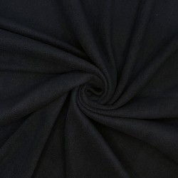 Флис Односторонний 130 гр/м2, цвет Черный (на отрез)  в Рубцовске