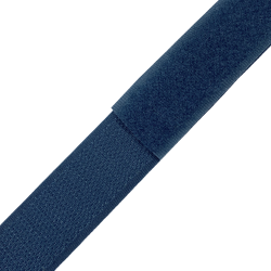 Контактная лента 25мм цвет Синий (велькро-липучка, на отрез)  в Рубцовске