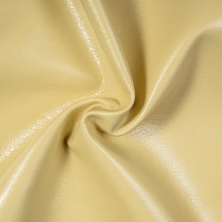 Ткань Дерматин (Кожзам) для мебели, цвет Кремовый (на отрез)  в Рубцовске