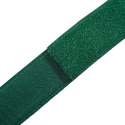 Контактная лента 40мм (38мм) цвет Зелёный (велькро-липучка, на отрез)  в Рубцовске