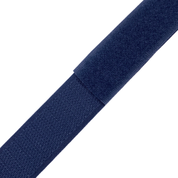 Контактная лента 25мм цвет Тёмно-Синий (Велькро-липучка), на отрез  в Рубцовске
