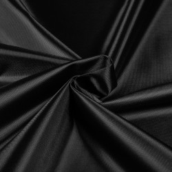 *Ткань Оксфорд 210D PU, цвет Черный (на отрез)  в Рубцовске