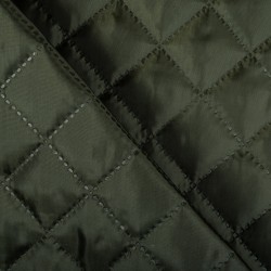 Стеганая подкладочная ткань с синтепоном (100гр/м2), цвет Хаки (на отрез)  в Рубцовске