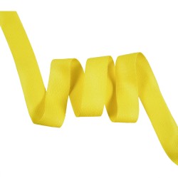 Окантовочная лента-бейка, цвет Жёлтый 22мм (на отрез)  в Рубцовске